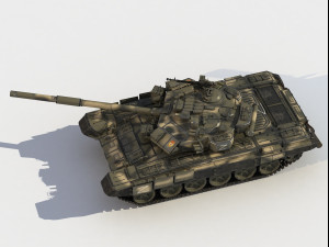 T-90 A russian tank Modello 3D