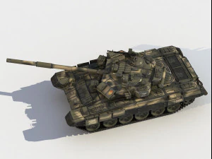 T-90 A russian tank 3D Model