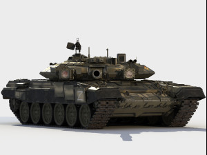 T-90 A russian tank Modello 3D