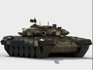 T-90 A russian tank 3D Model