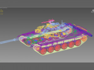 T-90 A russian tank Modello 3D