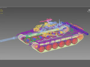 T-90 A russian tank 3D Model
