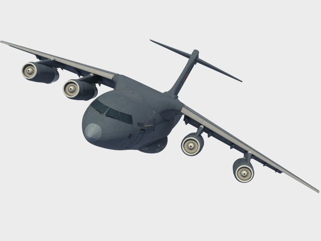 Xian Y-20 Kunpeng 3Dモデル .c4d .max .obj .3ds .fbx .stl .blend 