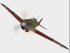 Mitsubishi A6M Zero 3D मॉडल
