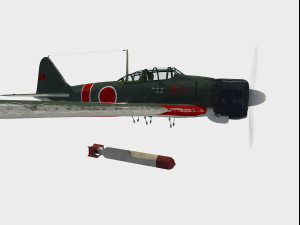 Mitsubishi A6M Zero 3D मॉडल