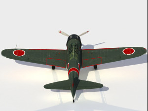 Mitsubishi A6M Zero 3D मॉडल