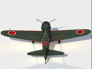 Mitsubishi A6MZero Modello 3D