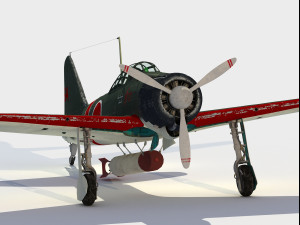 Mitsubishi A6M Zero 3D मॉडल