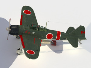 Mitsubishi A6M Zero 3D मॉडल