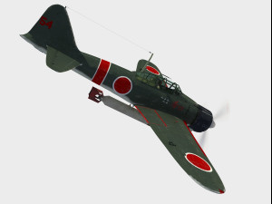 Mitsubishi A6M Zero 3D मॉडल
