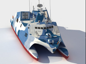 Type 22 Houbei class missile boat Modelo 3D