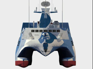 Type 22 Houbei class missile boat 3D Model