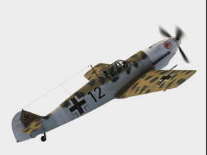 Messerschmitt Bf 109 E4 3D Model
