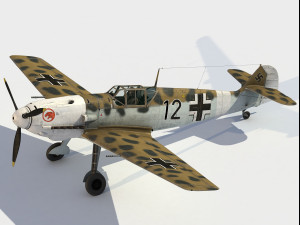 Messerschmitt Bf 109 E4 3D Model