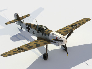 Messerschmitt Bf 109 E4 3D Model