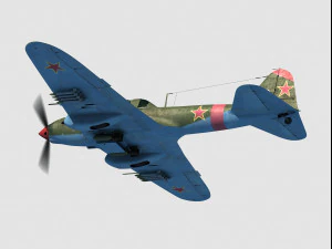 Ilyushin il-2 Sturmovik monoposto Modello 3D