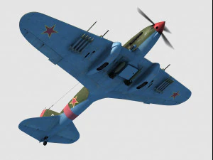 Ilyushin il-2 Sturmovik monoposto Modello 3D