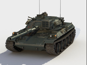 Type 74 tank 3D Model