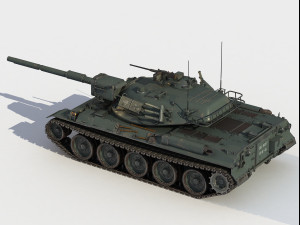 Type 74 tank 3D Model