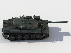Type 74 tank 3D Model