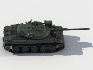 Type 74-tank 3D Model