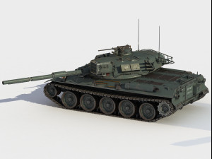 Type 74 tank 3D Model