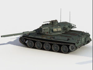 Type 74-tank 3D Model