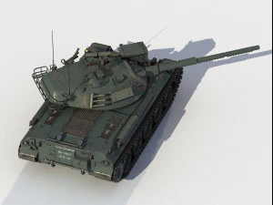 Type 74-tank 3D Model