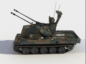 Type 87 self-propelled anti-aircraft gunner 3D Model