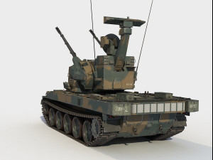 Type 87 self-propelled anti-aircraft gunner 3D Model