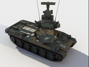 Type 87 self-propelled anti-aircraft gunner 3D Model