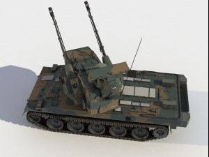 Type 87 self-propelled anti-aircraft gunner 3D Model