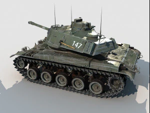 M-41 Walker Bulldog 3D Model