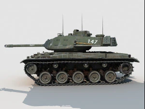 M-41 Walker Bulldog 3D Model