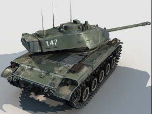 M-41 Walker Bulldog 3D Model