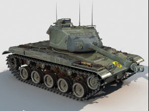 M-41 Walker Bulldog 3D Model