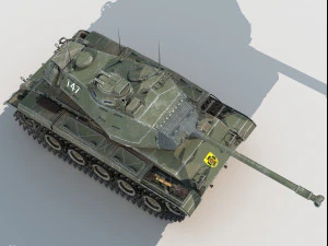 M-41 Walker Bulldog 3D Model