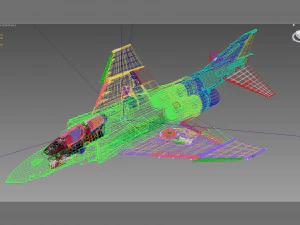 McDonnell Douglas F-4 S Phantom II Modello 3D