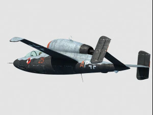 Heinkel He 162 Volksjager Modello 3D