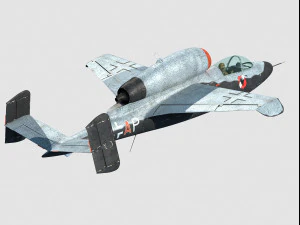 Heinkel He 162 Volksjager Modello 3D