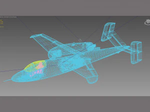 Heinkel He 162 Volksjager Modello 3D