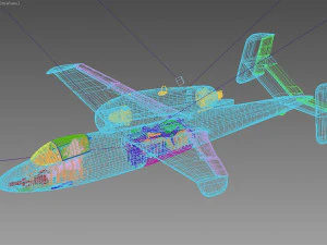 Heinkel He 162 Volksjager Modello 3D