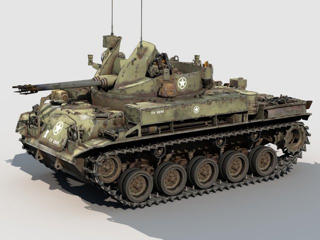 M-42 Duster 3Dモデル .c4d .max .obj .3ds .fbx .stl .blend 