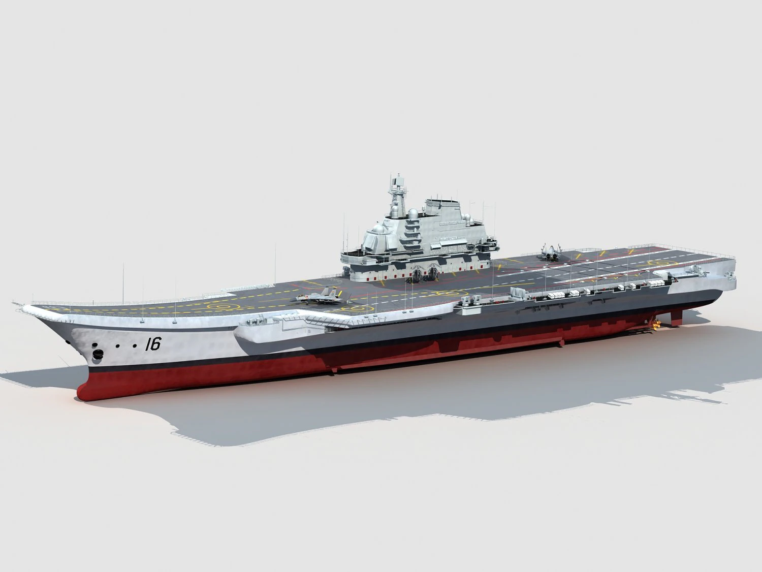 CV-16 Liaoning 3D Model .c4d .max .obj .3ds .fbx .stl .blend 