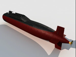 Type 094 Jin Class Submarine 3D Model