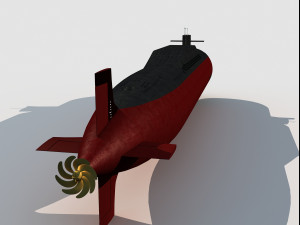 Type 094 Jin Class Submarine Modèle 3D