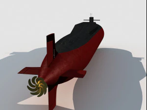 Type 094 Jin Class Submarine 3D Model