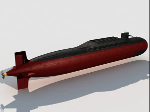 Type 094 Jin Class Submarine 3D Model