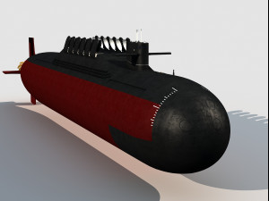 Type 094 Jin Class Submarine Modèle 3D