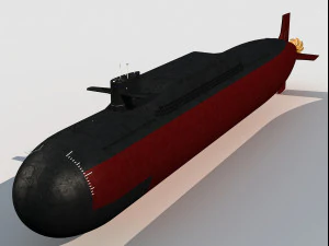 Type 094 Jin Class Submarine 3D Model